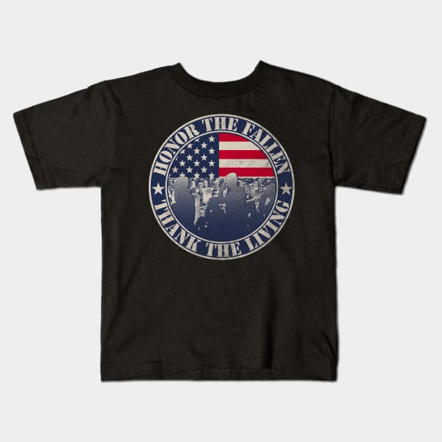 Memorial Day T-shirt Honor the fallen thank the living Shirt Kids T-Shirt by Dailygrind